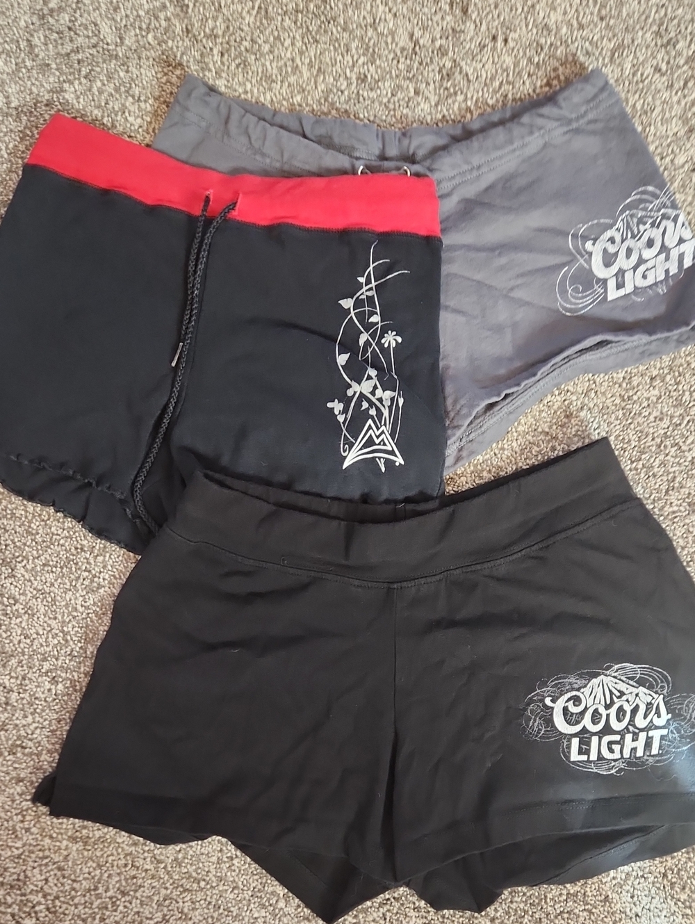 Lot Of 3 Coors Light - Ladies' Shorts - Size Small